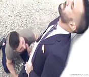 Voll geiler Geschäftsmann