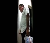 Hidden camera catches guys pissing